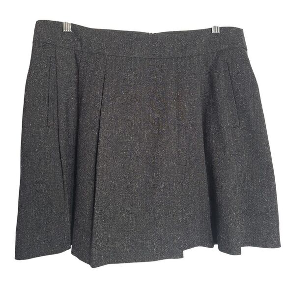 Gap Womens Pleated Mini Skirt Gray Classic Preppy Collegiate Flirty Fun Size 8 - Picture 2 of 11